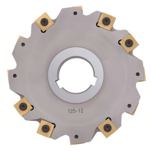 Herramienta de fresado con insertos de corte y ranurado 125 12 con seis puntas de carburo para mecanizado de metales - Product Image 2