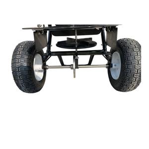 100lbs Caminhada Atrás Mão Transmissão Sal Espalhador Caminhada Atrás Transmissão Sal Espalhador Steel Frame - Product Image 6