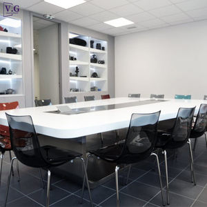 Table de conférence personnalisée de forme sauvage simple, table de conférence pour 16 personnes pour salle de bureau - Product Image 2