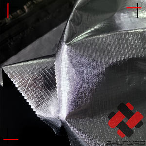Tela de manta de emergencia aislada reflectante de calor recubierta de plata brillante Ripstop de nailon 15D de peso ultraligero - Product Image 5
