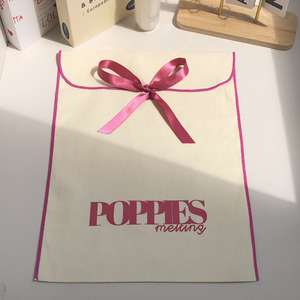 Eco-friendly Durable Custom Logo <b>Printing</b> Large Cotton Twill Envelope Bag Makeup Gift Clothes Packaging Cotton Dust Pouch - Product Image 2