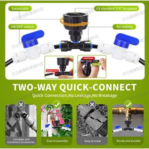 Kit d'irrigation goutte à goutte 1/2 pouce en PVC ABS, système d'arrosage automatique pour plantes de jardin, utilisation extérieure - Product Image 4