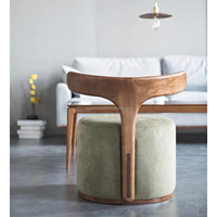 Chaise de canapé moderne sans accoudoirs Chaise de salon de loisirs Canapé en tissu de velours Chaise en corne de cerf pour la chambre à coucher et le bureau