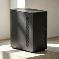 Boîtier PC Gaming H7 Mini Tower ITX MATX pour GPU long, support HDD 3.5, panneau latéral en verre trempé RGB, châssis DIY