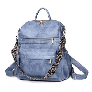 Bolsa de viaje grande y ligera de cuero personalizada, mochila impermeable a la moda para mujer, mochilas personalizables para mujer - Product Image 3