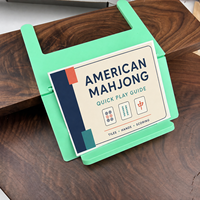 Support de règles de Mahjong américain pliable à suspendre au bord de la table, guide d'affichage mains libres, couleur personnalisée, accessoire de jeu