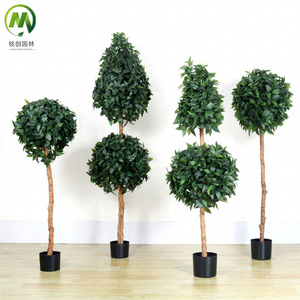 Plante Artificielle Buis Topiaire Jardin Fournitures Baie <span class=keywords><strong>Laurier</strong></span> <span class=keywords><strong>Arbre</strong></span> Décoratif Plantes Artificielles <span class=keywords><strong>Arbre</strong></span> Boule Verte - Product Image 1