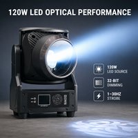 Projecteur LED matriciel 120W à effet Tornado RGBW, faisceau mobile, wash, stroboscope DMX512 CH22/CH24/CH94 pour bars et événements