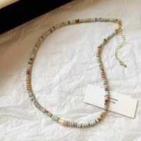 Bijou Bohème Tendance en Acier Inoxydable Plaqué Or 18K avec Perles d'Imitation, Breloque Clé Classique Perlée, Cadeau Luxe Léger Unisexe
