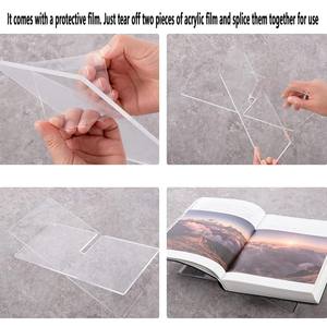 Soporte de acrílico para libros, pantalla abierta grande, caballete bíblico para revistas, soporte para libros de texto para libros de <span class=keywords><strong>cocina</strong></span> - Product Image 4