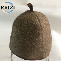 Chapeau de sauna en feutre de laine color block avec protection pour les oreilles, épais, résistant à la chaleur, respirant, protection pour la tête, chapeau essentiel pour le spa à domicile et le bain