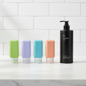 Botellas de Viaje Reutilizables de Silicona de Grado Alimenticio, Ecológicas, para Cosméticos, Lociones, Champú y Artículos de Aseo, Juego de 30ml/60ml/90ml - Product Image 3
