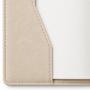 Housse de carnet en toile rechargeable avec boucle pour stylo, personnalisable avec logo, idéale comme cadeau d'entreprise en gros - Product Image 4