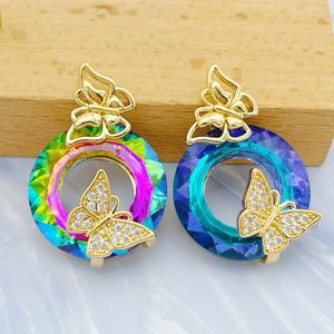 Jml ขายส่ง14K สร้อยคอจี้ผีเสื้อชุบทองสำหรับเด็กเครื่องประดับแฟชั่นประกายเพทายทองเหลือง laminado de Oro - Product Image 1