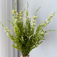 Plantes décoratives artificielles en soie Salvia, style européen, imperméables, pour la maison et les mariages, arrangement floral artificiel