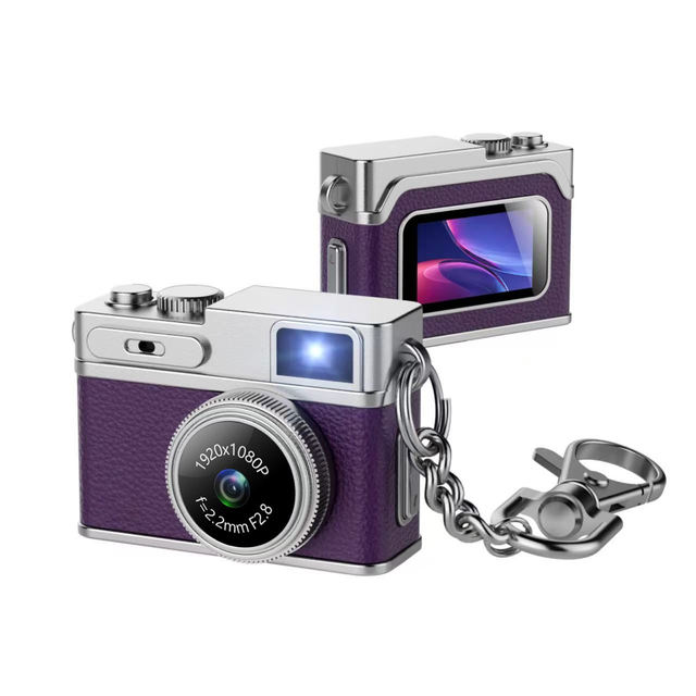 Newest Cute 1080P Retro Digital Camera 0.96 Inch Nano Lanyard Keychain Mini Vintage Video for Children CMOS Imaging Sensor