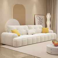 Sofá de Tela Suave para Sala de Estar, Muebles de Alta Gama, Diseño Moderno, Sofá de Esquina Lujoso para el Hogar