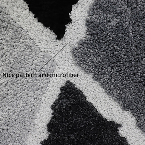 Minimalist Design Cotton <strong>Bath</strong> <strong>Rug</strong> <strong>Set</strong> Water Absorbing Anti-Slip Baby <strong>Bath</strong> Mat for the Bathroom - Product Image 4