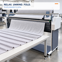 Machine de relaxation textile pour tissus tricotés, tissés et extensibles