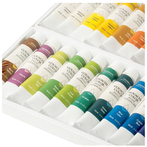 Ensemble de peinture <span class=keywords><strong>gouache</strong></span> Colormate 24 couleurs, tubes de 12 ml, haute qualité, non toxique, pour enfants et artistes, pour la peinture sur toile et sur papier - Product Image 1