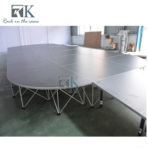 Scène de concert pliable en aluminium pour événements en plein air, plateforme de scène portable à forte capacité de charge, vente en gros - Product Image 6