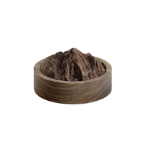 Diffuseur d'huiles essentielles en bois de noyer noir naturel, style nordique, diffuseur d'arômes rond pour la décoration de la maison et du bureau