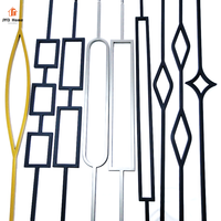 Luxe 1/2 "Fer Forgé Diamant Garde-Corps Broches Métal Blausters pour Escalier Intérieur
