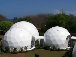 Tienda de campaña de cúpula geodésica de bola para espectáculos de automóviles creando cabinas de exhibición de automóviles futuristas únicas para exposiciones de vehículos en interiores y exteriores - Product Image 5