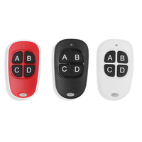 Télécommande universelle duplicatrice 433,92 MHz/315 MHz à code d'apprentissage 4 touches pour éclairage LED, garage et maison intelligente