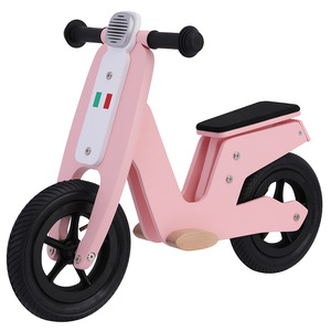 Vélo d'équilibre <span class=keywords><strong>en</strong></span> <span class=keywords><strong>bois</strong></span> à deux roues pour enfants INS, sans pédales, trotteur pour tout-petits, jouet éducatif - Product Image 1