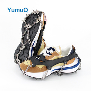 YumuQ bonne qualité 24 pointes antidérapant Traction crampons à glace Crampon Cramponsice neige poignées <span class=keywords><strong>Digue</strong></span> Dentaire - Product Image 4