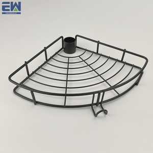 Étagères d'<span class=keywords><strong>angle</strong></span> de <span class=keywords><strong>douche</strong></span> à 3 niveaux avec barre de tension, support sans perçage pour salle de bain - Product Image 4