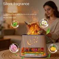 Humidificateur ultrasonique 260 ml à flamme simulée, diffuseur d'arômes USB, éclairage LED coloré, écologique, idéal pour hôtels - Meilleure vente 2026