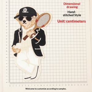 Nouveautés Automne/Hiver 2026 : Grandes Broderies d'Ours Mignons pour Vêtements, Style Tendance de Marque, Écussons Cousus Main - Product Image 4