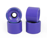 Vente en gros de roues Longboard Oem 70mm personnalisées en PU coulée vierge pour la danse de croisière