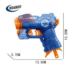 Giocattolo di plastica pistola a pallottola morbida trasparente Eva schiuma aria giocattolo pistola giocattoli elettronici con 2 pezzi proiettili morbidi - Product Image 5