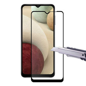 Paquete de 2 uds de vidrio templado <span class=keywords><strong>Sam</strong></span> Sung Galaxy A12 6,5 "2 paquete 2.5D estampado de seda Protector de pantalla de vidrio templado de calidad superior para A52 - Product Image 2