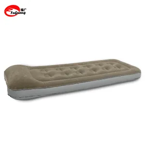 ที่นอนเป่าลม PVC เตียงเดี่ยวในตัว,หมอนเป่าลมได้สำหรับใช้ในสภาพแวดล้อมการตั้งแคมป์การเดินทางใช้ในบ้านเตียงเดี่ยวต่ำปรับแต่งได้