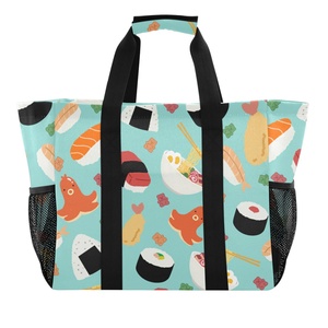 New Arrival Custom Charlottes Pattern <b>HandBag</b> Lifestyle Large Capacity Tote Reusable Grocery Shopping Bag for Women - Product Image 1