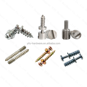 Tùy Chỉnh Thép Không Gỉ/Kẽm Mạ Đôi Đầu Gấu Claw Vít Rãnh 5-40 Vít Khai Thác Furtniture Vít - Product Image 1