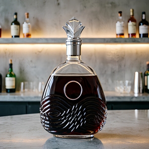 Bouteille <span class=keywords><strong>de</strong></span> Whisky, Brandy, XO, Liqueur, Vin en Verre Super Flint avec Finition Mate et Gravure Personnalisée - Product Image 4