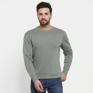 Sweat-shirts basiques pour homme en coton 100% de haute qualité, à col rond, avec logo brodé, imprimé ou uni, en gros - Product Image 1