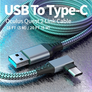 Cable Link para <span class=keywords><strong>Oculus</strong></span> <span class=keywords><strong>Quest</strong></span> <span class=keywords><strong>2</strong></span>: un Producto Superventas para Computadoras, Consolas de Juegos de Realidad Virtual, Gafas, Cables de Datos Curvos de Transmisión Rápida - Product Image 1