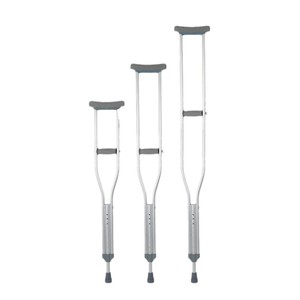 Attelle sous-bras en alliage d'aluminium, télescopique et réglable, aide à la marche pour la randonnée, l'alpinisme et le camping, capacité de charge de 300 lb - Product Image 2