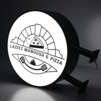 Boîte à lumière créative en acrylique avec logo commercial lumineux LED personnalisé Boîte à lumière publicitaire suspendue