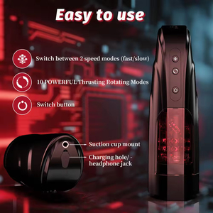 Juguete Sexual para Adultos, Masturbador Eléctrico Telescópico, Fácil de Limpiar, Masajeador de Succión, Apto para Hombres - Product Image 3