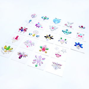 Lindas pegatinas decorativas DIY para pintar tatuajes <span class=keywords><strong>en</strong></span> cejas, cara y <span class=keywords><strong>frente</strong></span> para niñas, adolescentes y niños. - Product Image 2