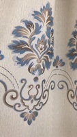 Nouveau design, tissu de rideau jacquard tissé respirant et teint, poids lourd, textile de maison décoratif, directement de l'usine