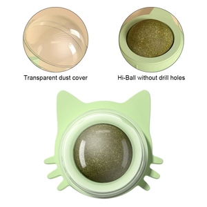 Lustiges Katzenahr Ball wandmontage Katzenspielzeug Mundreinigung Aktion Haustierzubehör Snacks Zubehör - Product Image 1