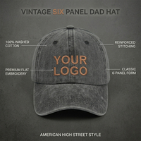 Casquette de baseball en coton brillant, style vintage, ajustable, effet vieilli, en jean, avec logo personnalisé, broderie sportive faite à la main, pour hommes et femmes